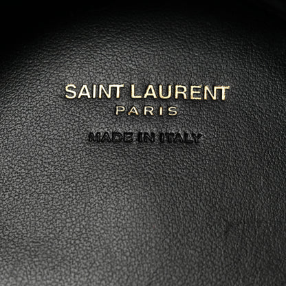 Saint Laurent Patent Crocodile Embossed Monogram Baby Kaia Crossbody Bag Black 5 of 7