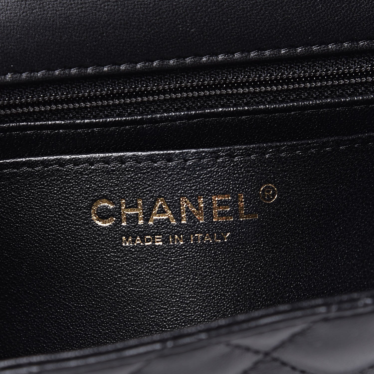 Chanel Lambskin Quilted Mini Square Flap Black 6 of 9