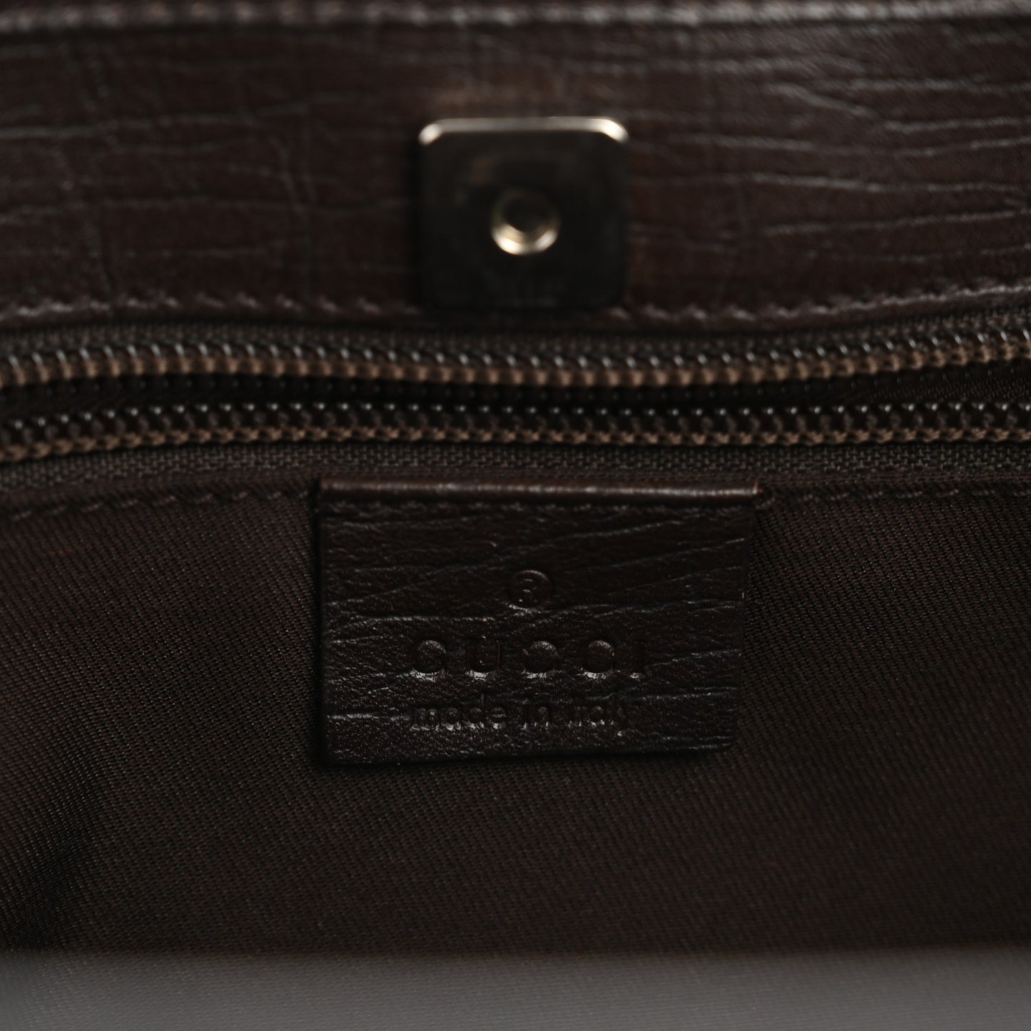 GG Plus Monogram Medium Joy Tote Dark Brown