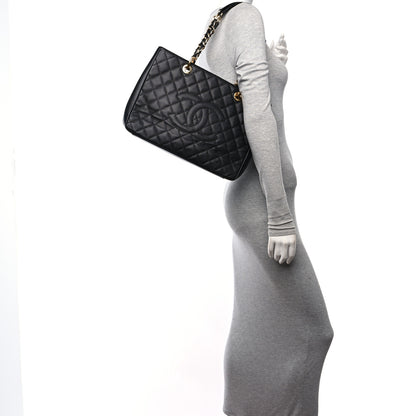 Chanel Caviar Quilted Grand Shopping Tote GST Black 2 of 11