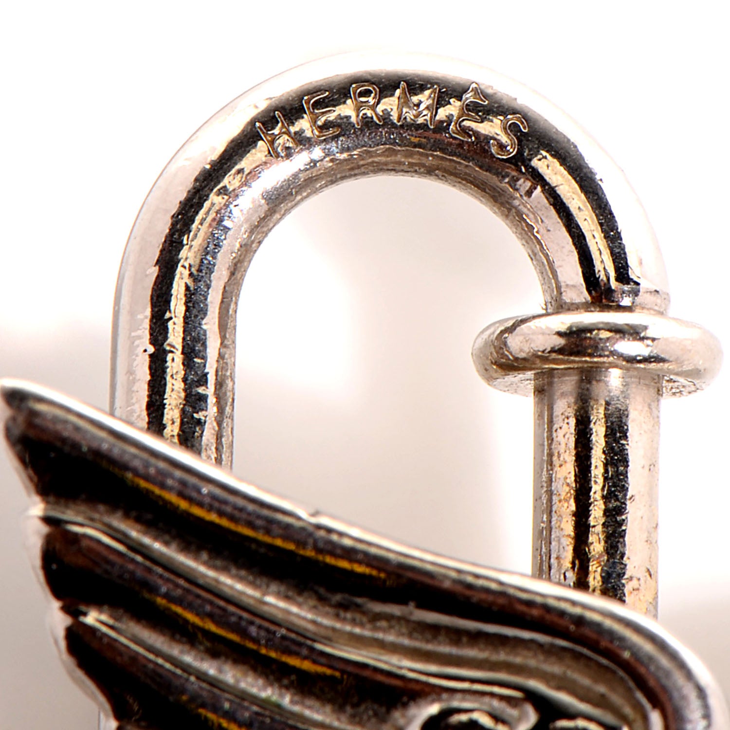 Hermes Pegasus Cadena Lock Palladium 4 of 4