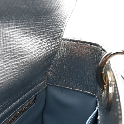 Christian Dior Metallic Grained Calfskin Cannage Small Lucky Badges My Lady Dior Silver 12 of 14