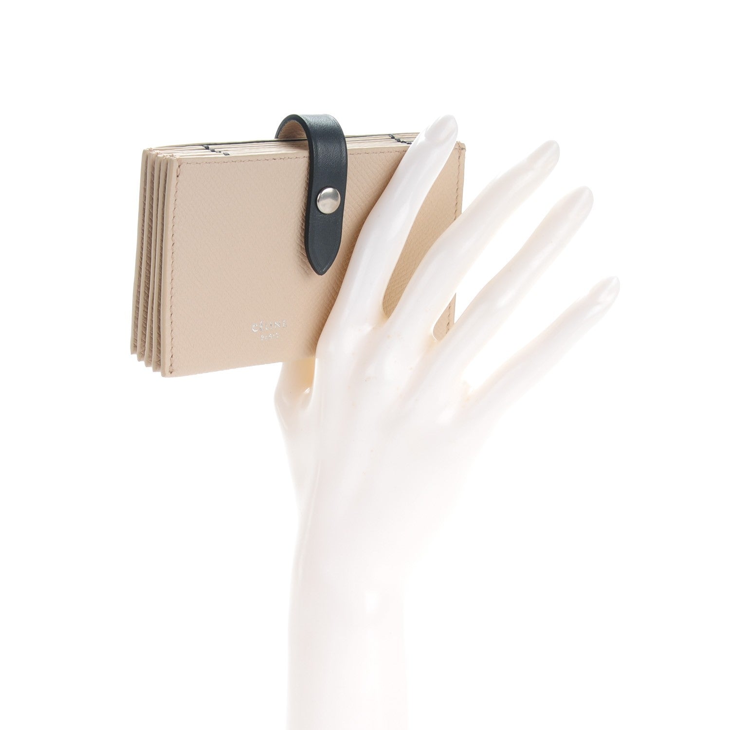 Celine Grained Calfskin Accordion Card Holder Ballerina 2 of 8