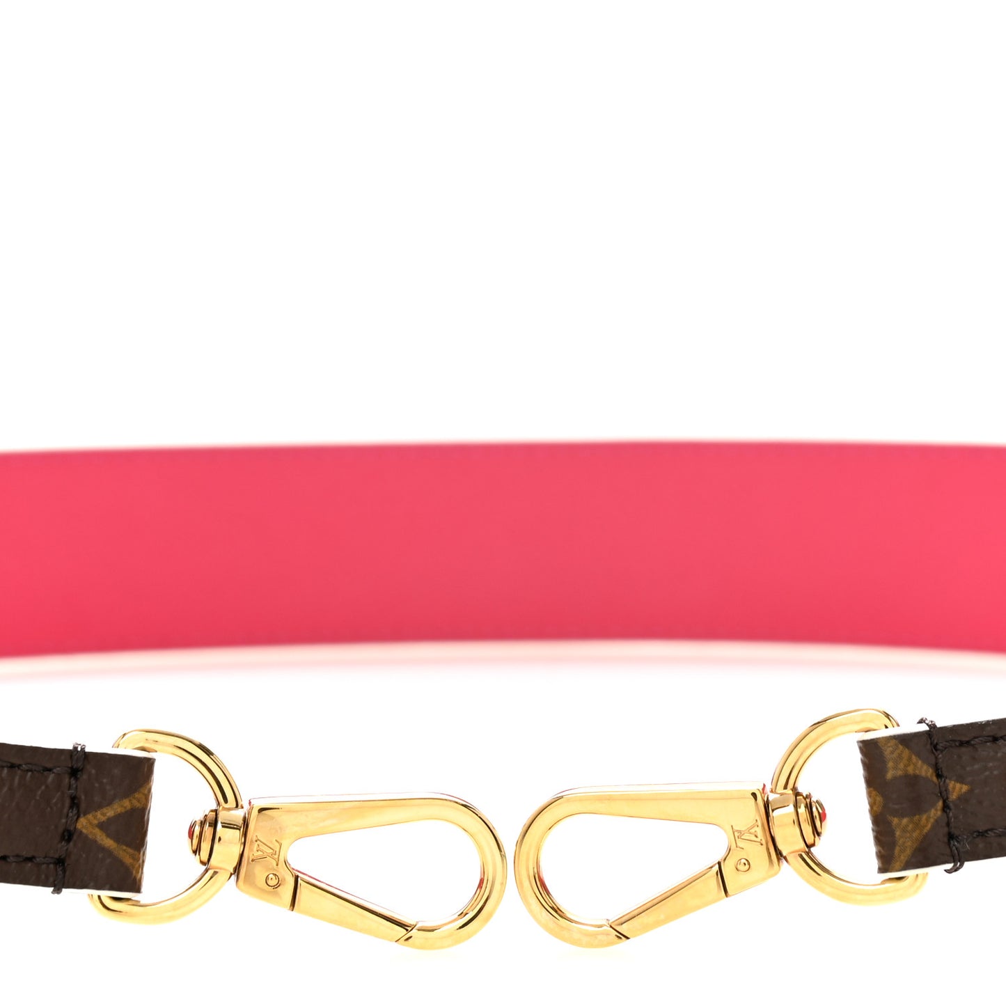 Monogram Bandouliere Shoulder Strap Hot Pink