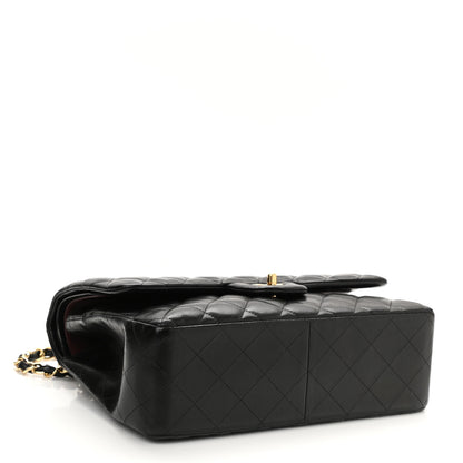 Chanel Lambskin Quilted Jumbo Double Flap Black 3 of 9