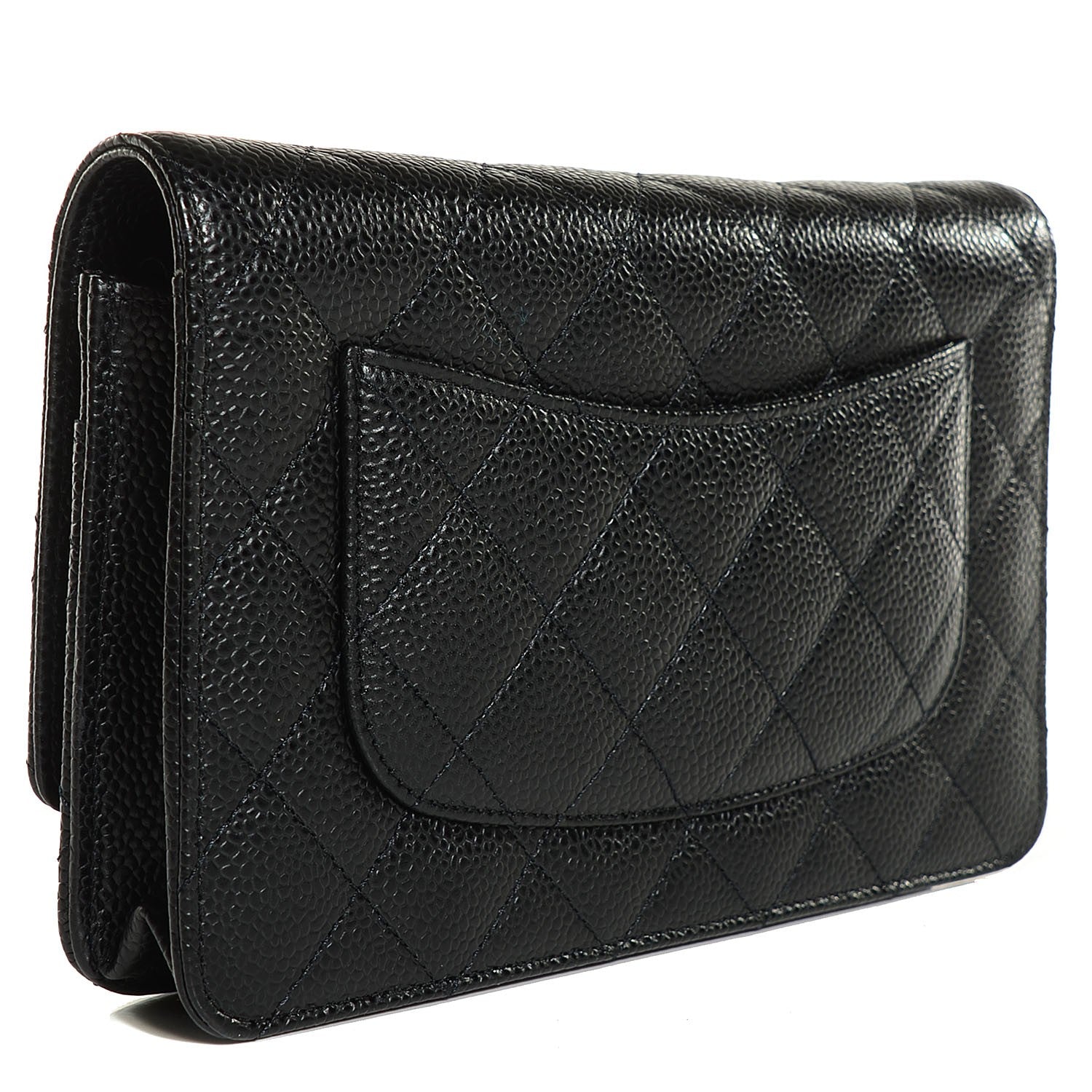 Chanel Caviar Quilted Wallet On Chain WOC Black 3 of 8