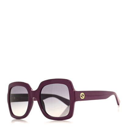 Gucci Acetate Square Frame Sunglasses GG1337S Purple 1 of 7