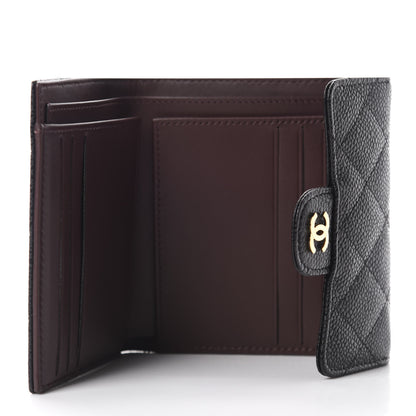 Chanel Caviar Quilted Compact Flap Wallet Black 5 of 9