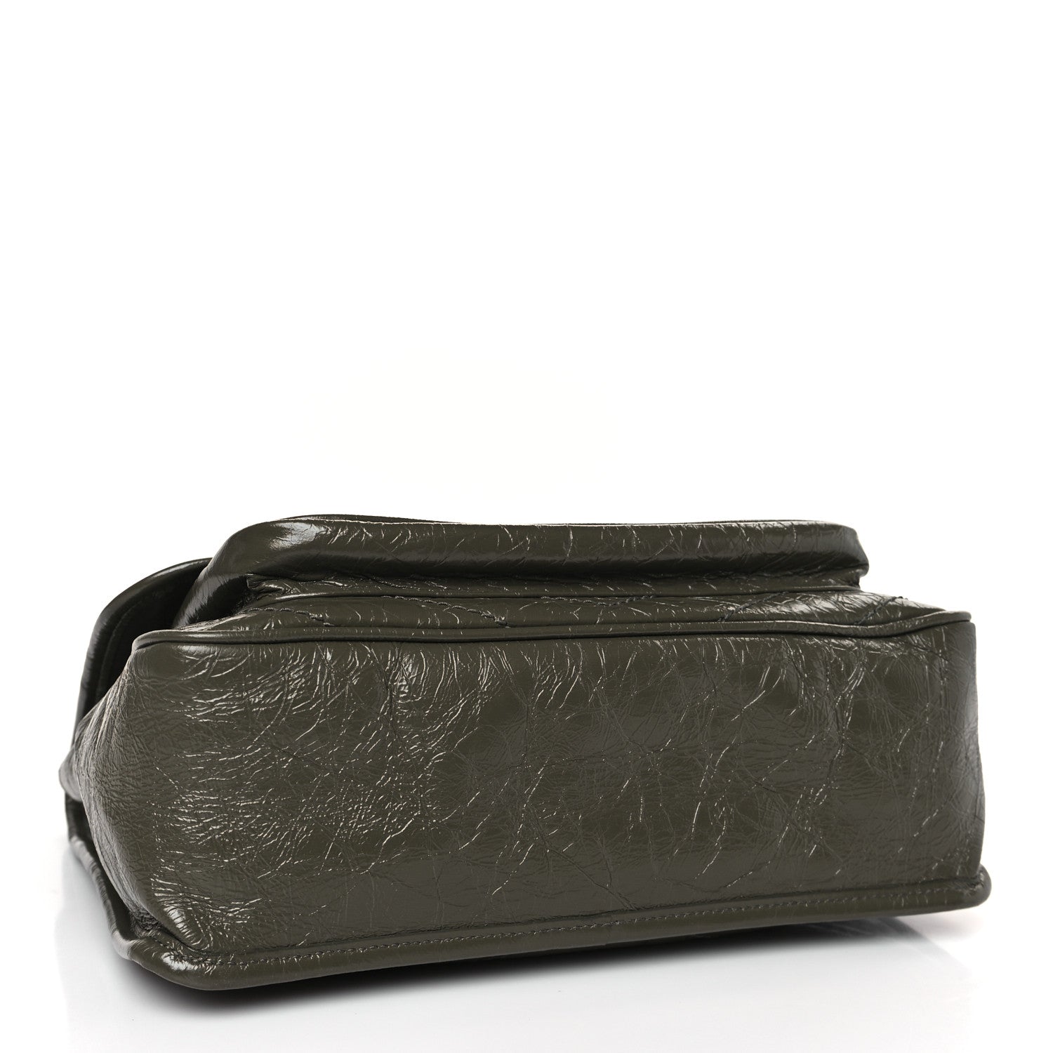 Saint Laurent Crinkled Calfskin Matelasse Monogram Medium Niki Chain Satchel Military Olive 4 of 9