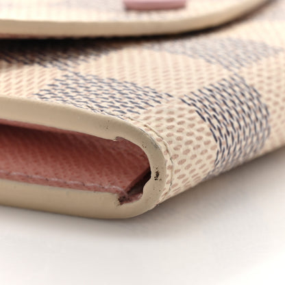 Louis Vuitton Damier Azur Rosalie Coin Purse Rose Ballerine 10 of 11