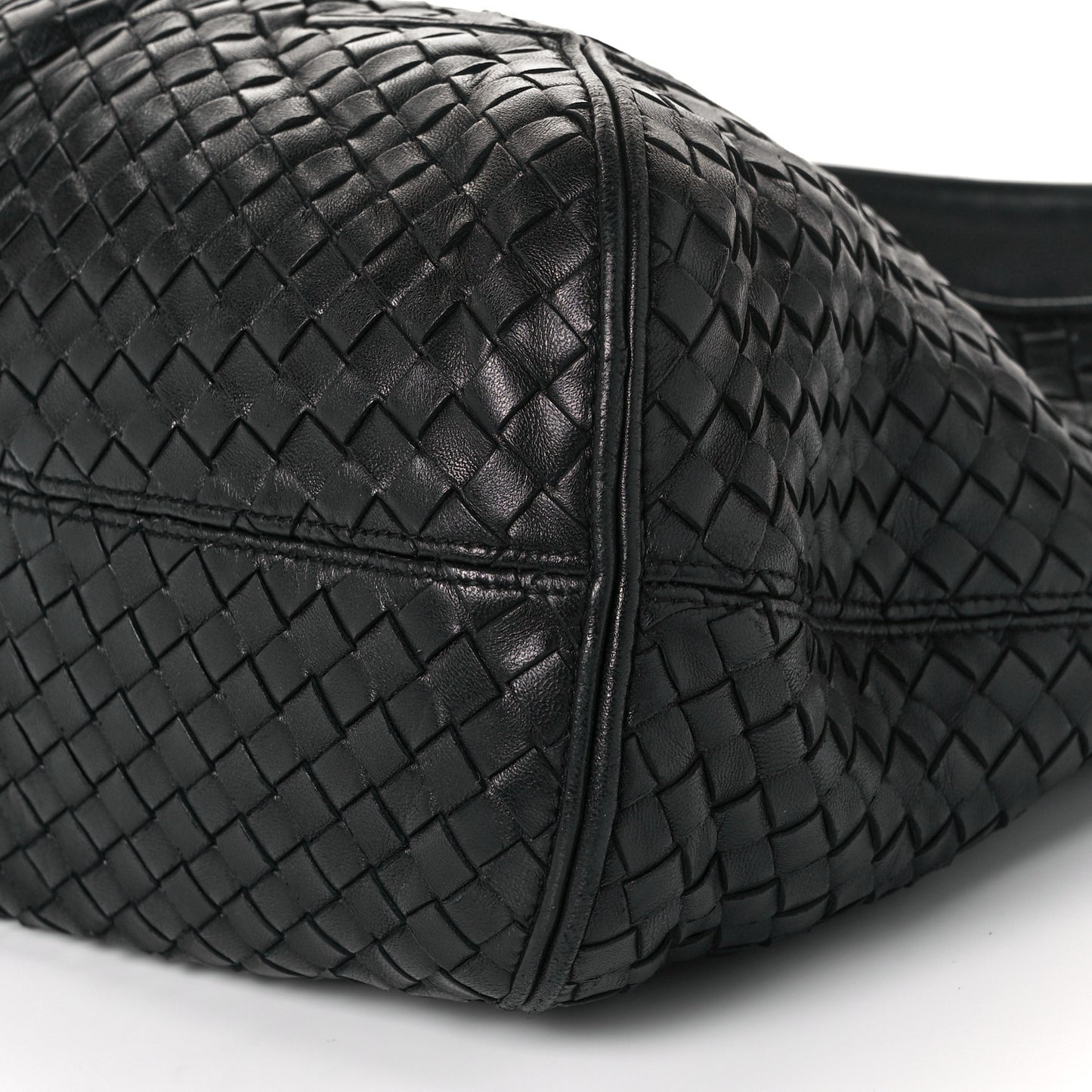Nappa Intrecciato Ball Hobo Black
