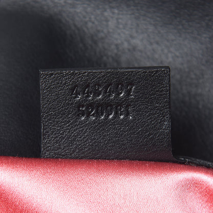 Gucci Velvet Matelasse Small GG Marmont Shoulder Bag Black 9 of 10
