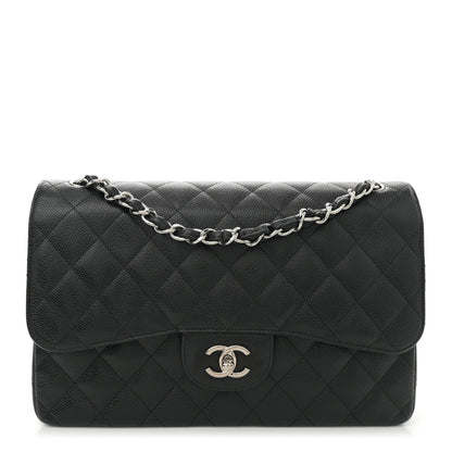 Chanel Caviar Quilted Jumbo Double Flap Black 1 of 11