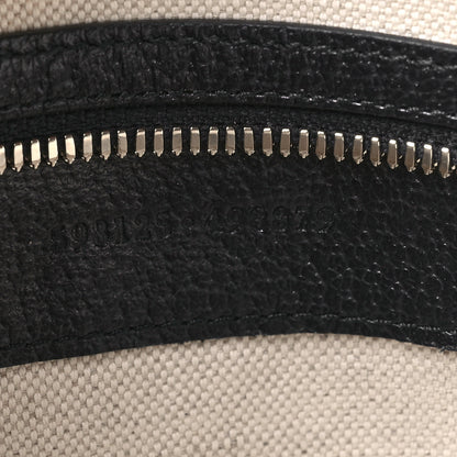 Gucci GG Supreme Monogram Textured Dollar Calfskin Web Small Ophidia Half Moon Hobo Beige Blue 6 of 11