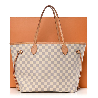 Louis Vuitton Damier Azur Neo Neverfull MM Rose Ballerine 12 of 12