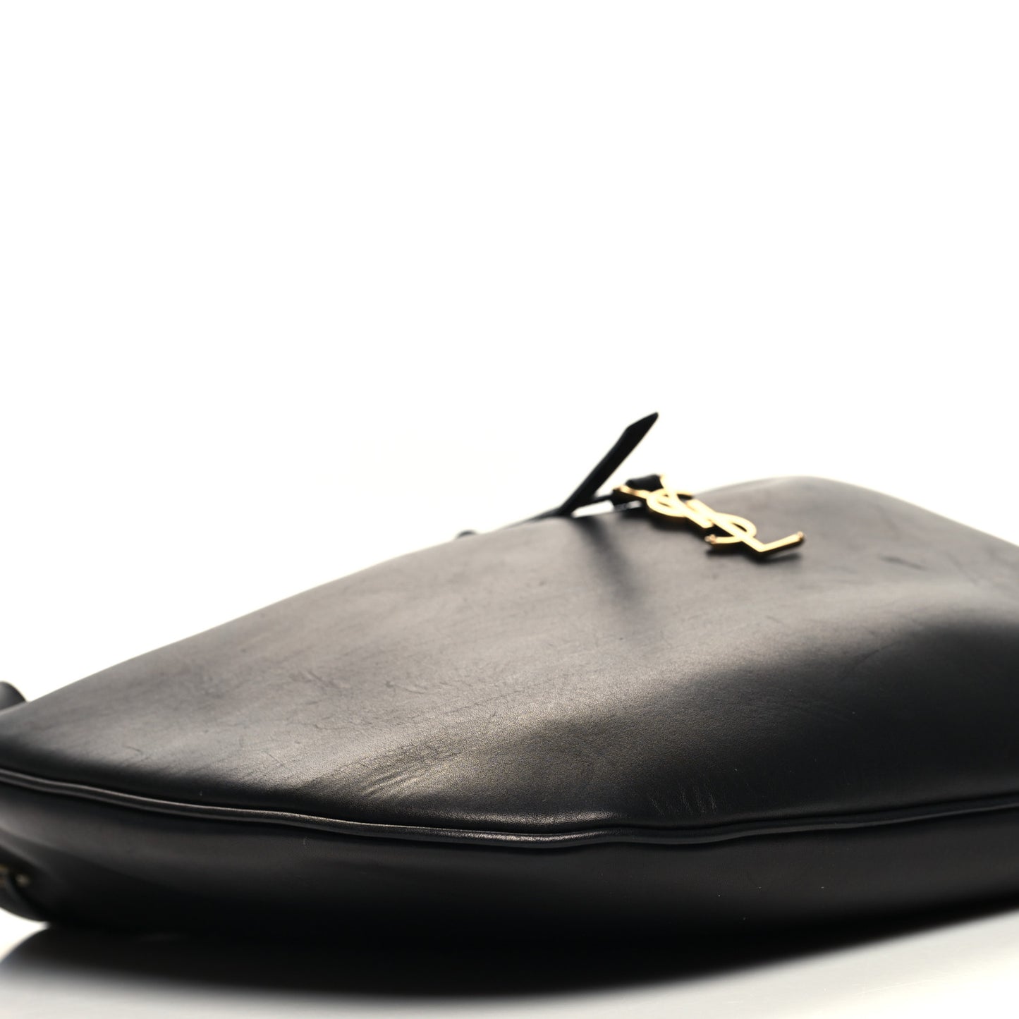 Smooth Calfskin Paris VII Large Flat Hobo Black