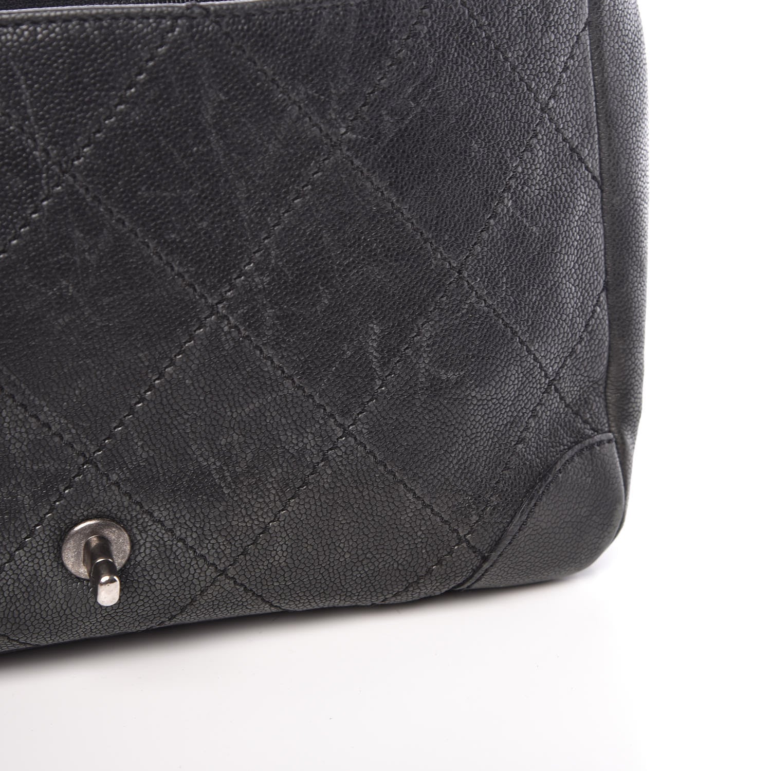 Chanel Caviar Quilted CC Single Flap Black 11 of 13