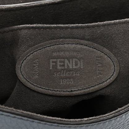 Fendi Cuoio Romano Selleria Seville Canvas Round Saddle Bag Nube Grezzo 7 of 9