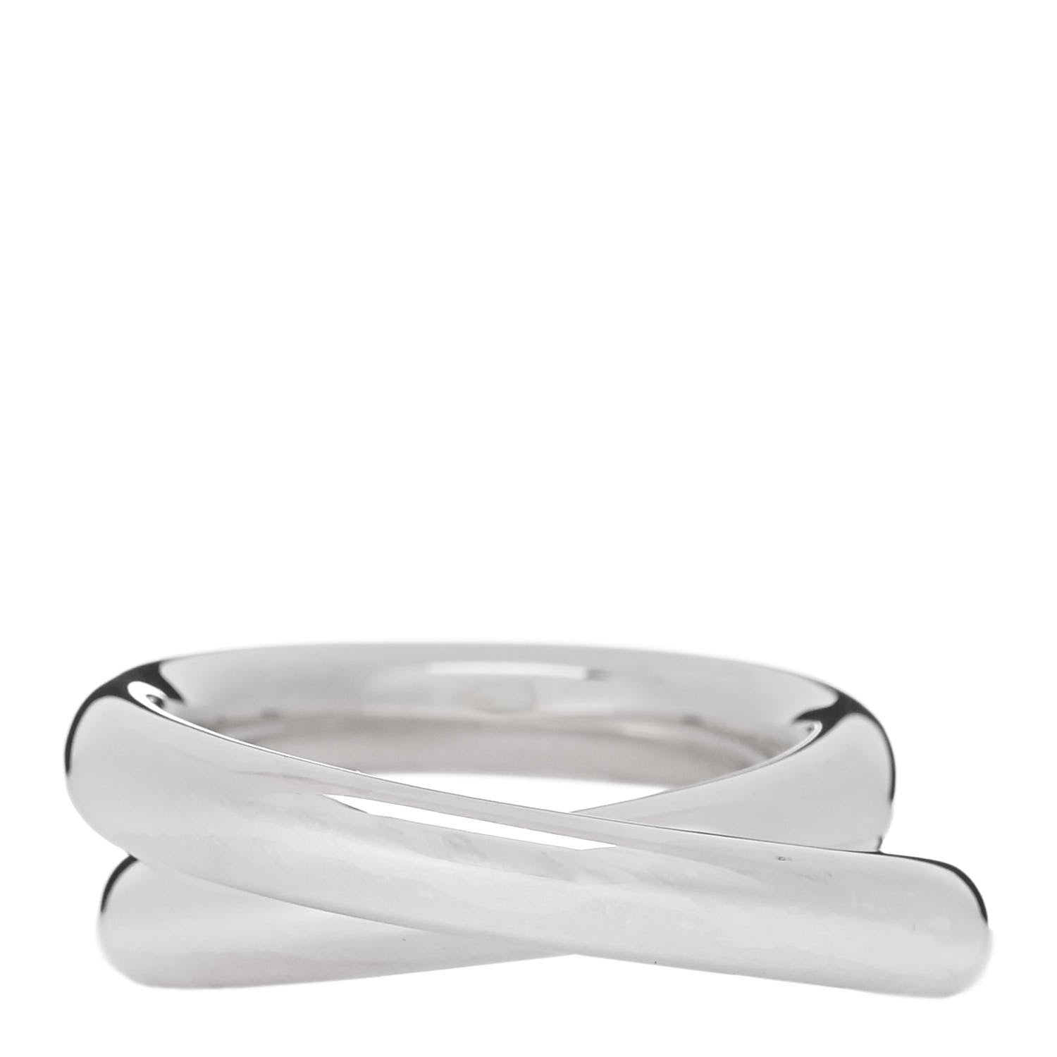 Hermes Sterling Silver MM Vertige Ring 55 7.25 1 of 5