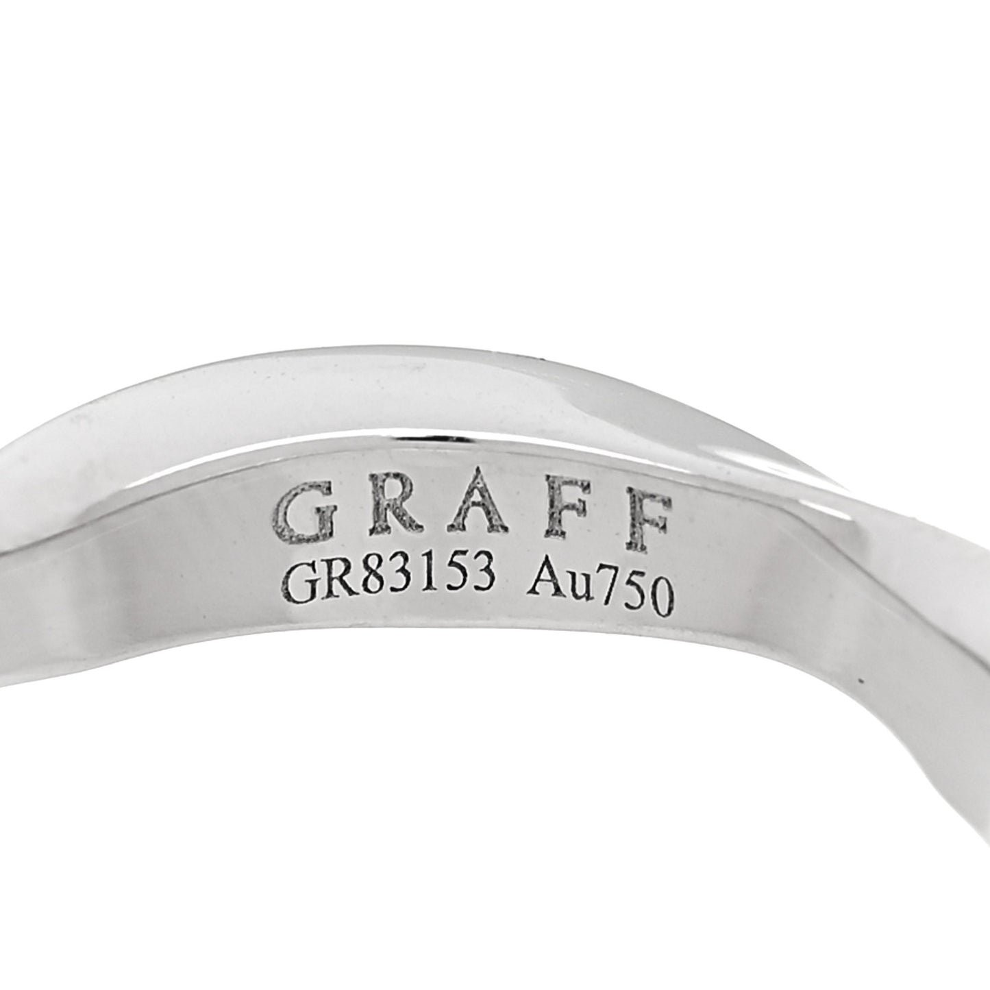 18K White Gold 3.5mm Laurence Graff Spiral Band Ring 47 4