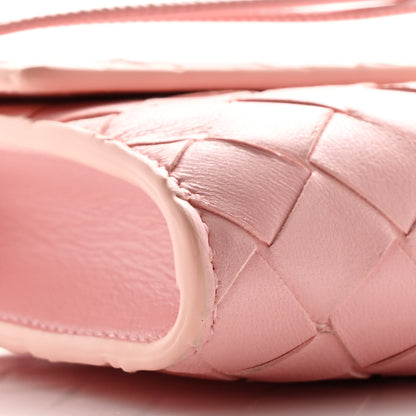 Bottega Veneta Nappa Intrecciato Long Andiamo Top Handle Clutch Rose 8 of 9