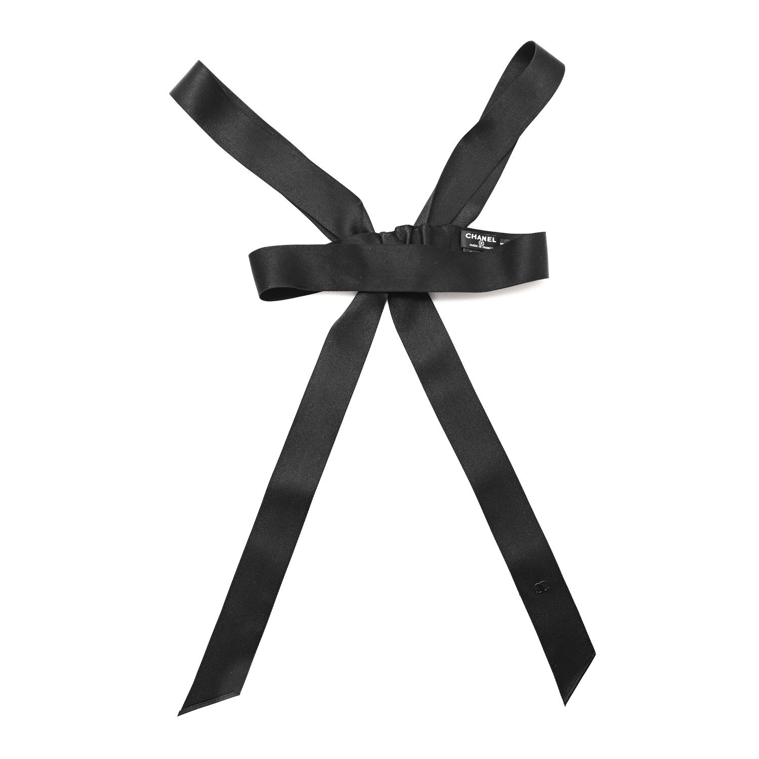 Chanel Silk Soft CC Headband M Black 3 of 4