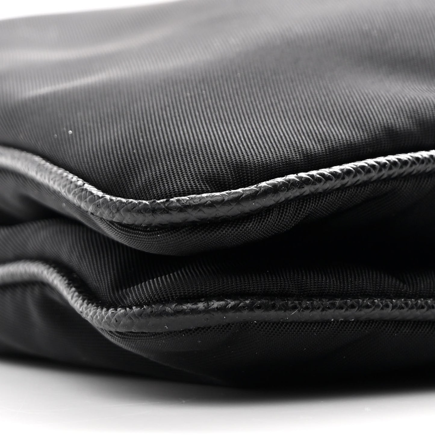 Re-Nylon Saffiano Re-Edition 2000 Double Zip Crossbody Bag Black