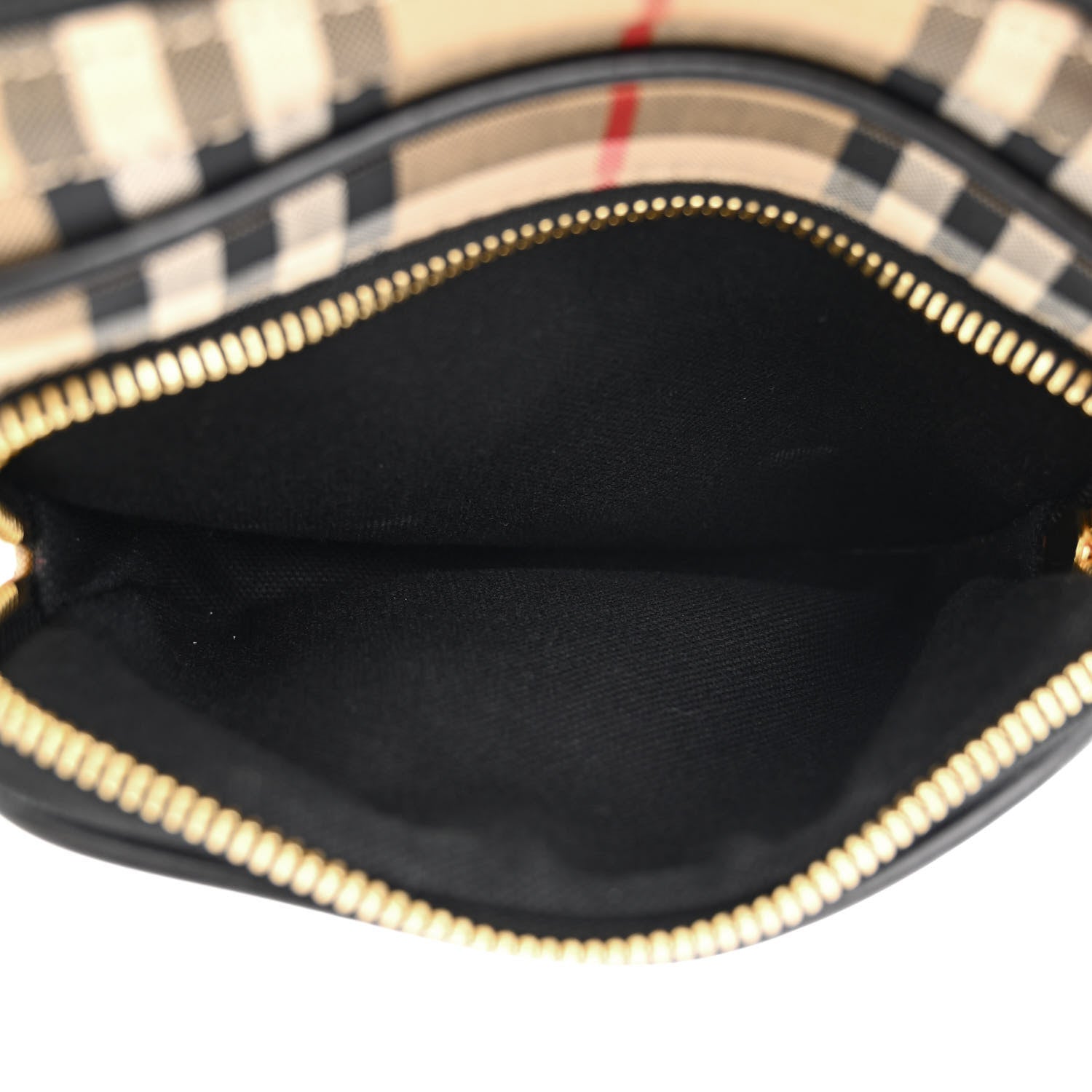 Burberry Calfskin Vintage Check Camera Bag Archive Beige 6 of 11