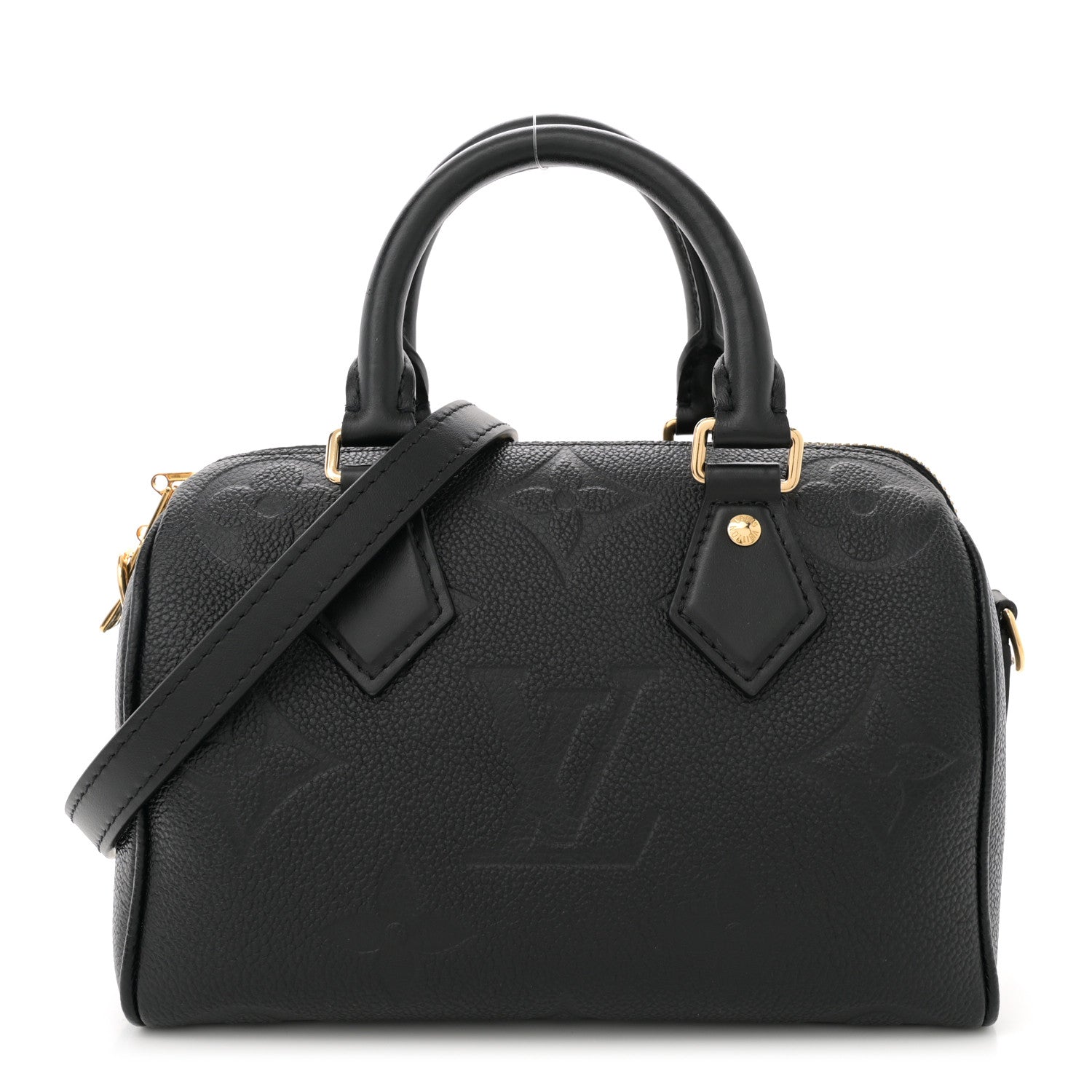 Louis Vuitton Empreinte Monogram Giant Speedy Bandouliere 20 Black 1 of 9