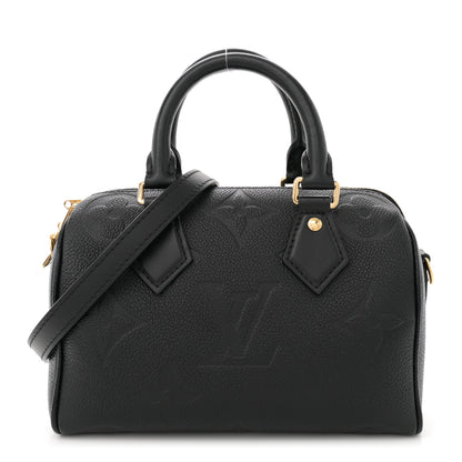 Louis Vuitton Empreinte Monogram Giant Speedy Bandouliere 20 Black 1 of 9