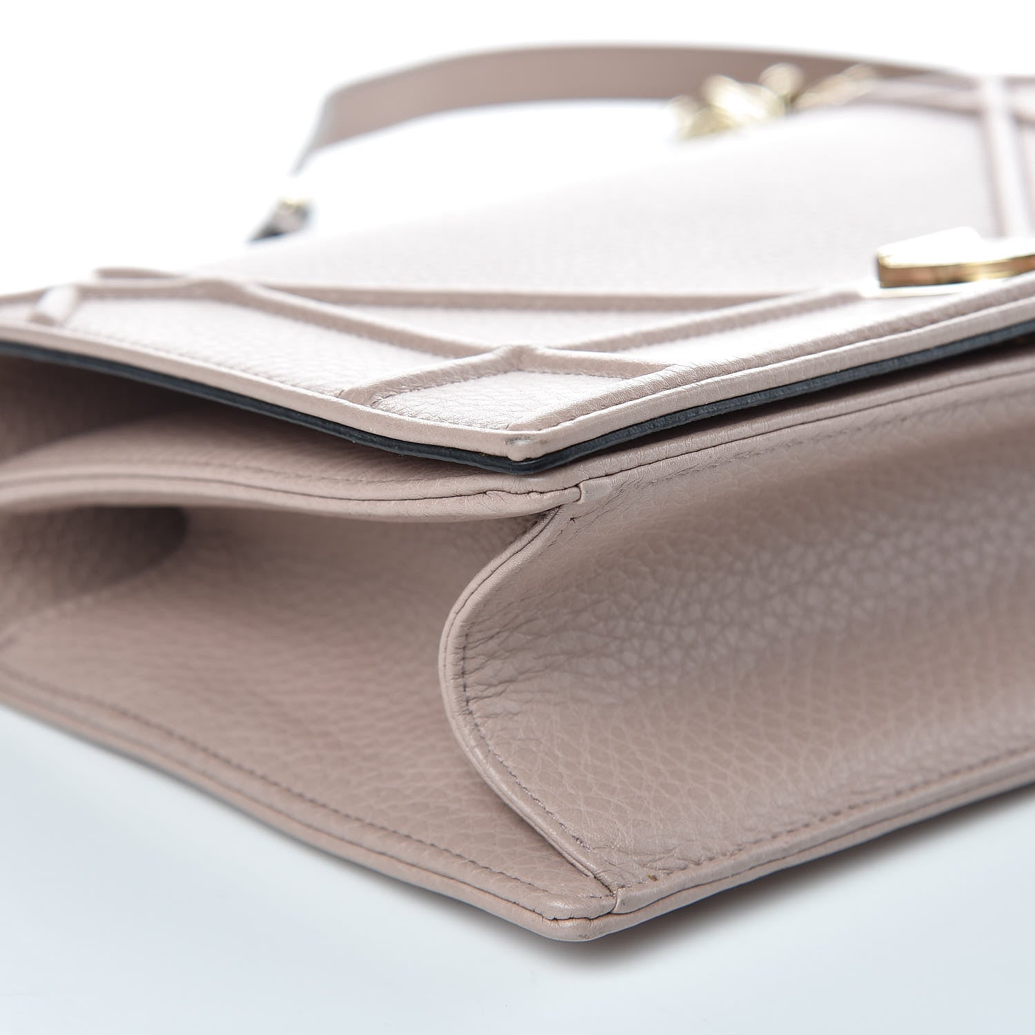 Christian Dior Grained Calfskin Medium Diorama Flap Bag Nude 9 of 14