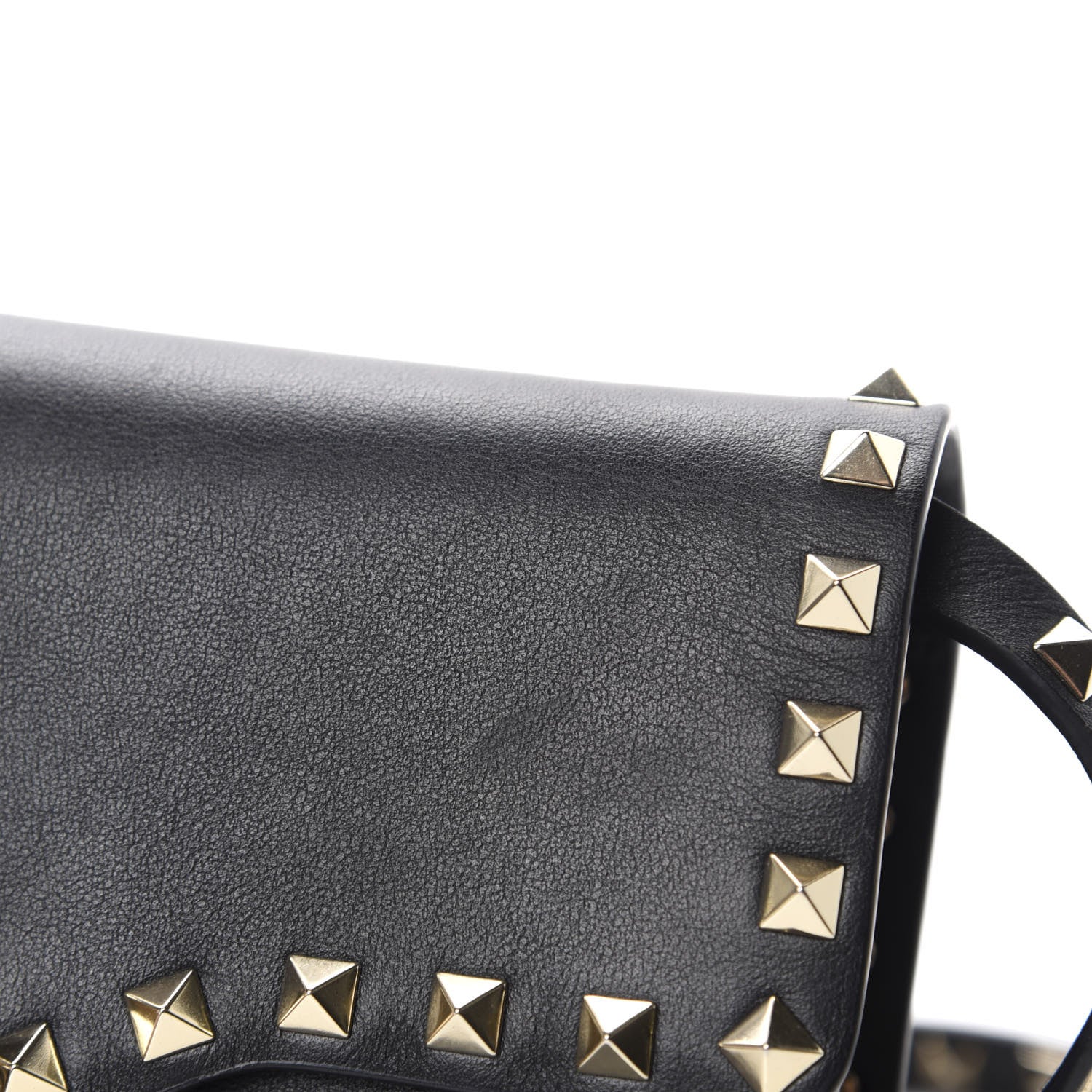 Valentino Garavani Vitello Medium Rockstud Flip Lock Crossbody Bag Black 12 of 13