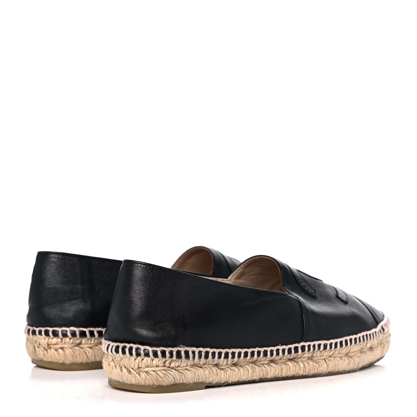 Lambskin CC Espadrilles 38 Black