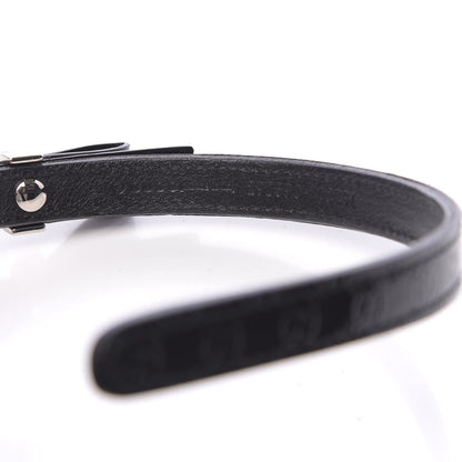 Gucci Patent Guccissima Childrens Interlocking G Bow Headband Black 5 of 5