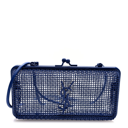 Saint Laurent Brass Lambskin Monogram Cassandre Cage Bag Blue Majorelle 1 of 8