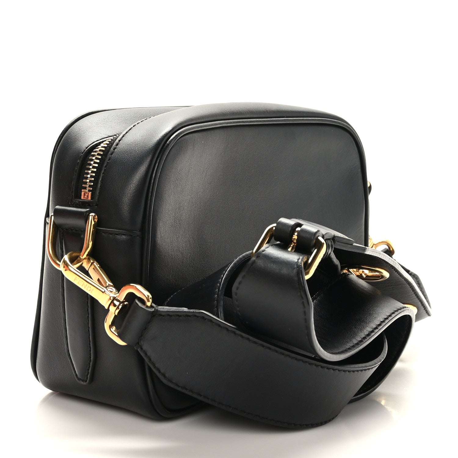 Fendi Vitello Century Opaco F is Fendi Camera Case Black 2 of 9