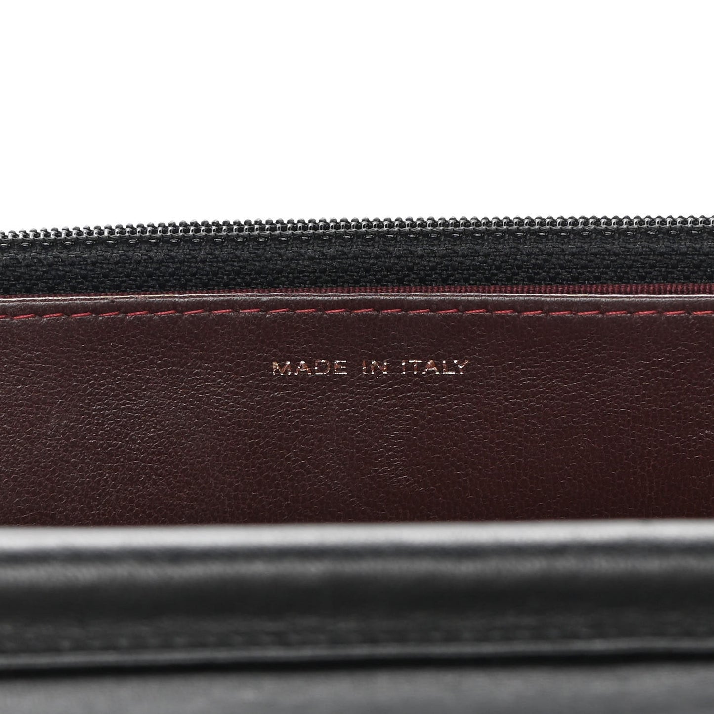 Lambskin Quilted Wallet On Chain WOC Black