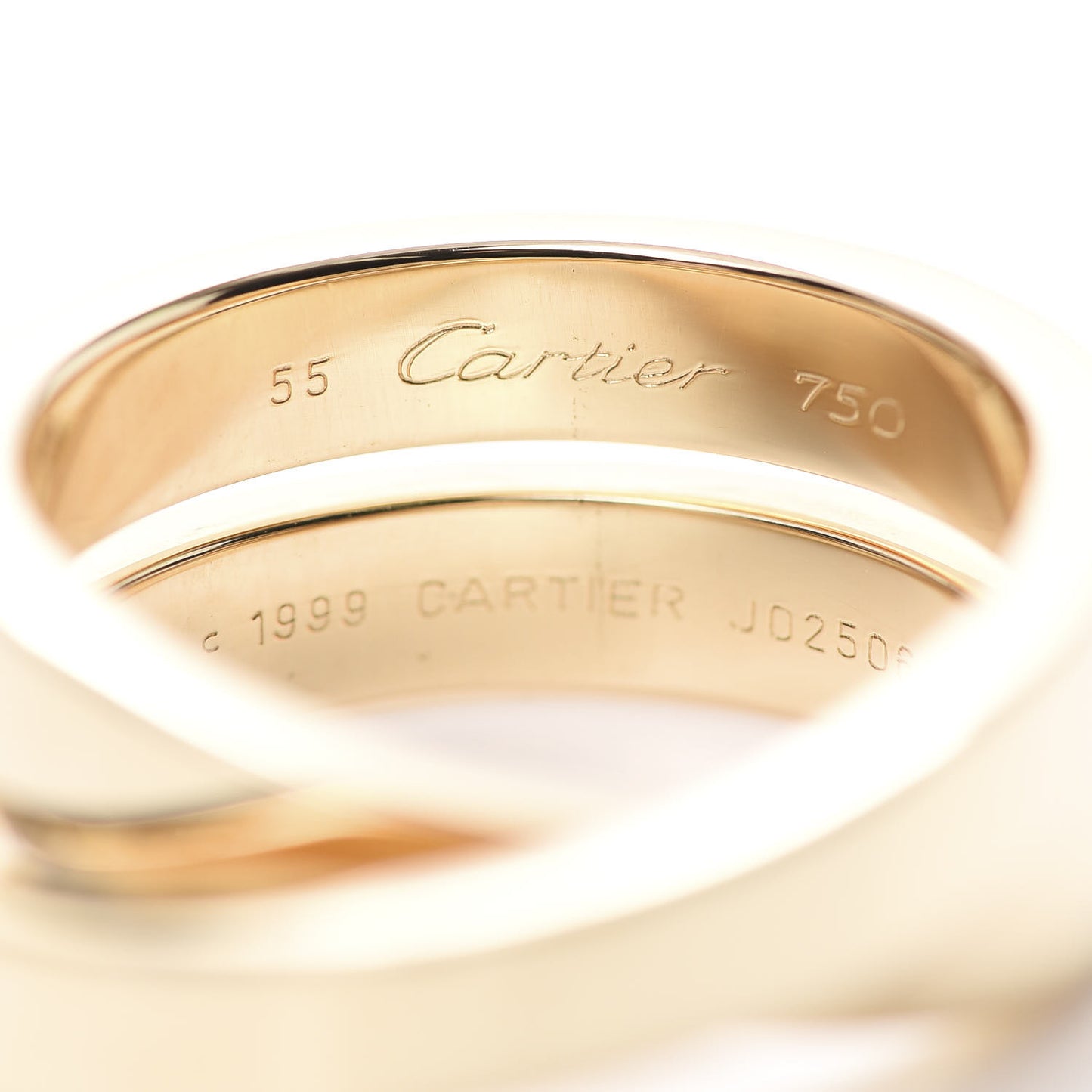 18K Yellow Gold 9mm Paris Nouvelle Vague Ring 55 7.25