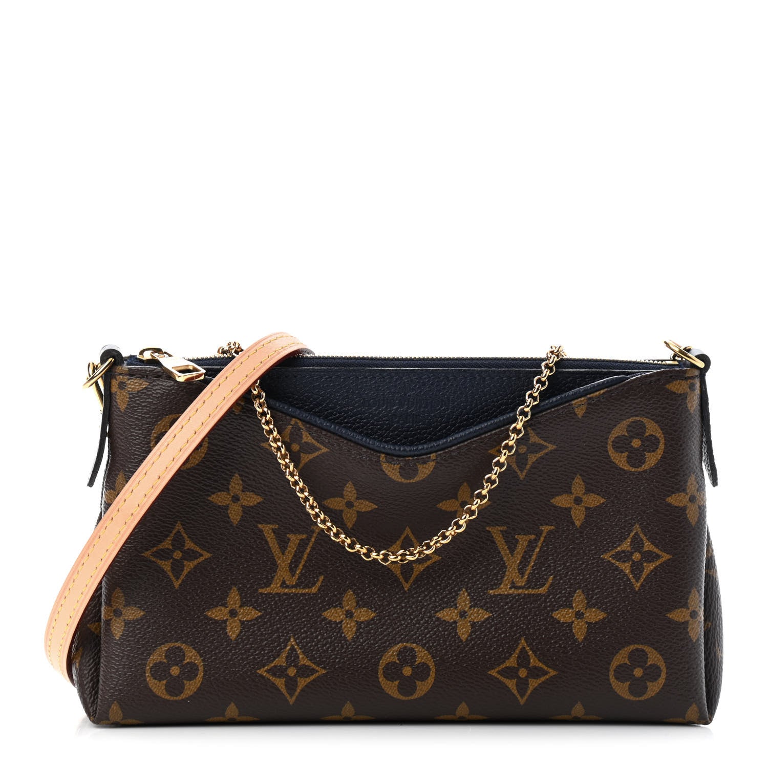 Louis Vuitton Monogram Pallas Clutch Blue Marine 1 of 9
