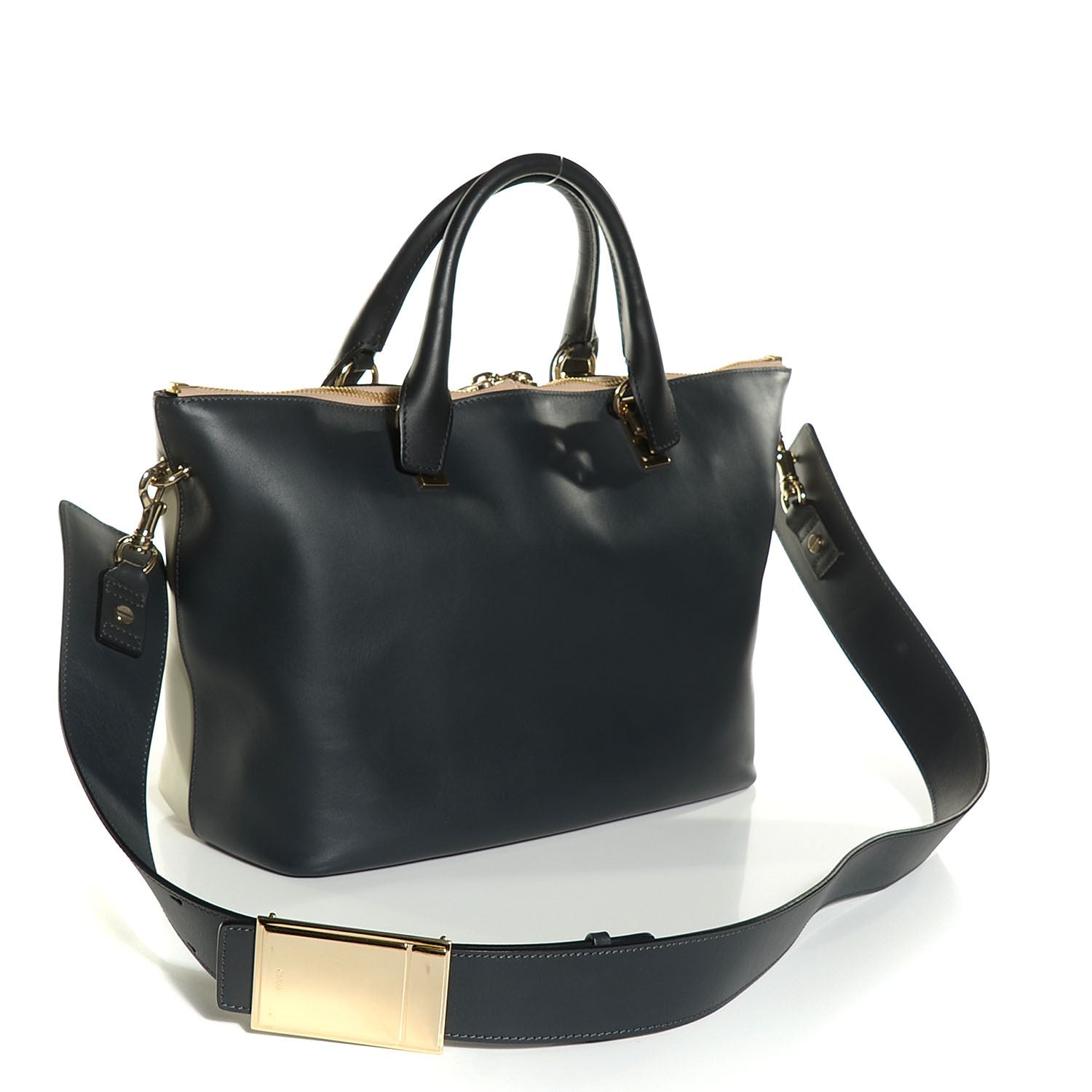 Chloe Smooth Calfskin Medium Baylee Tote Mushroom Black 3 of 9