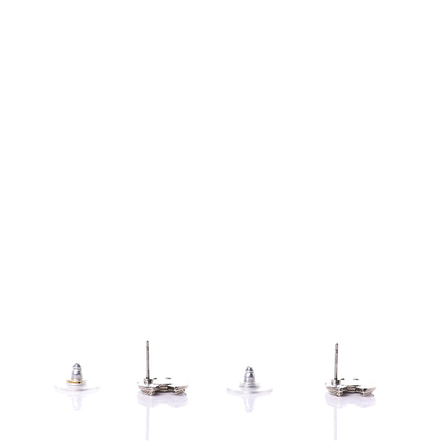 Crystal Mini Timeless CC Earrings Silver