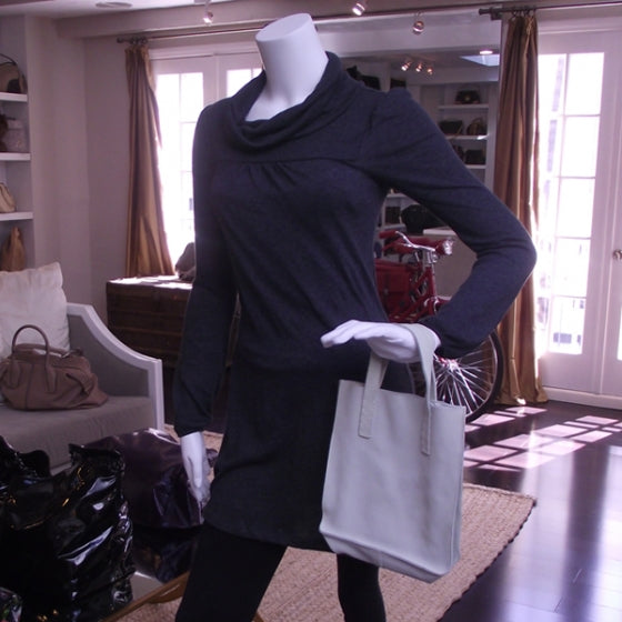 Suede Small Shopping Tote