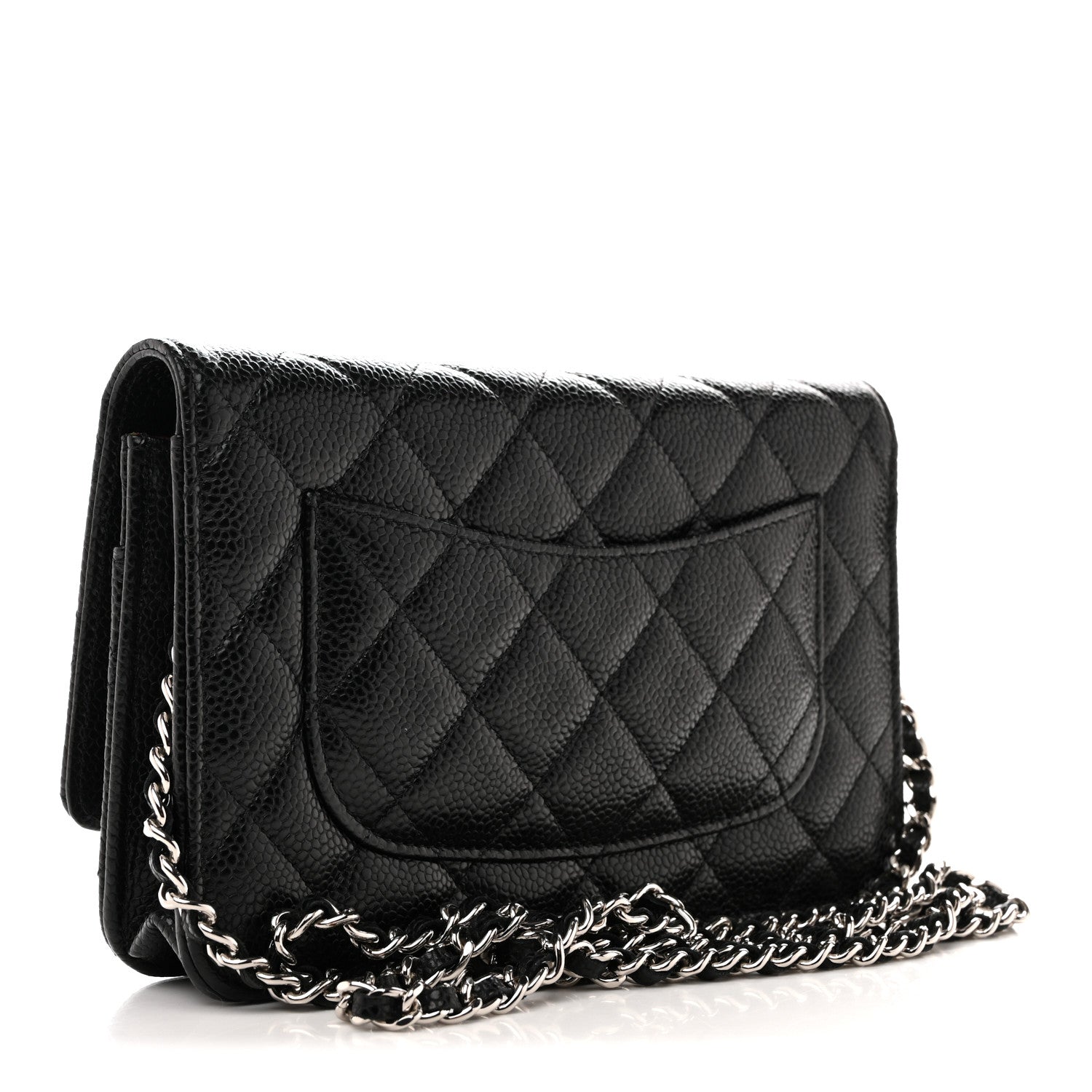 Chanel Caviar Quilted Wallet on Chain WOC Black 3 of 12