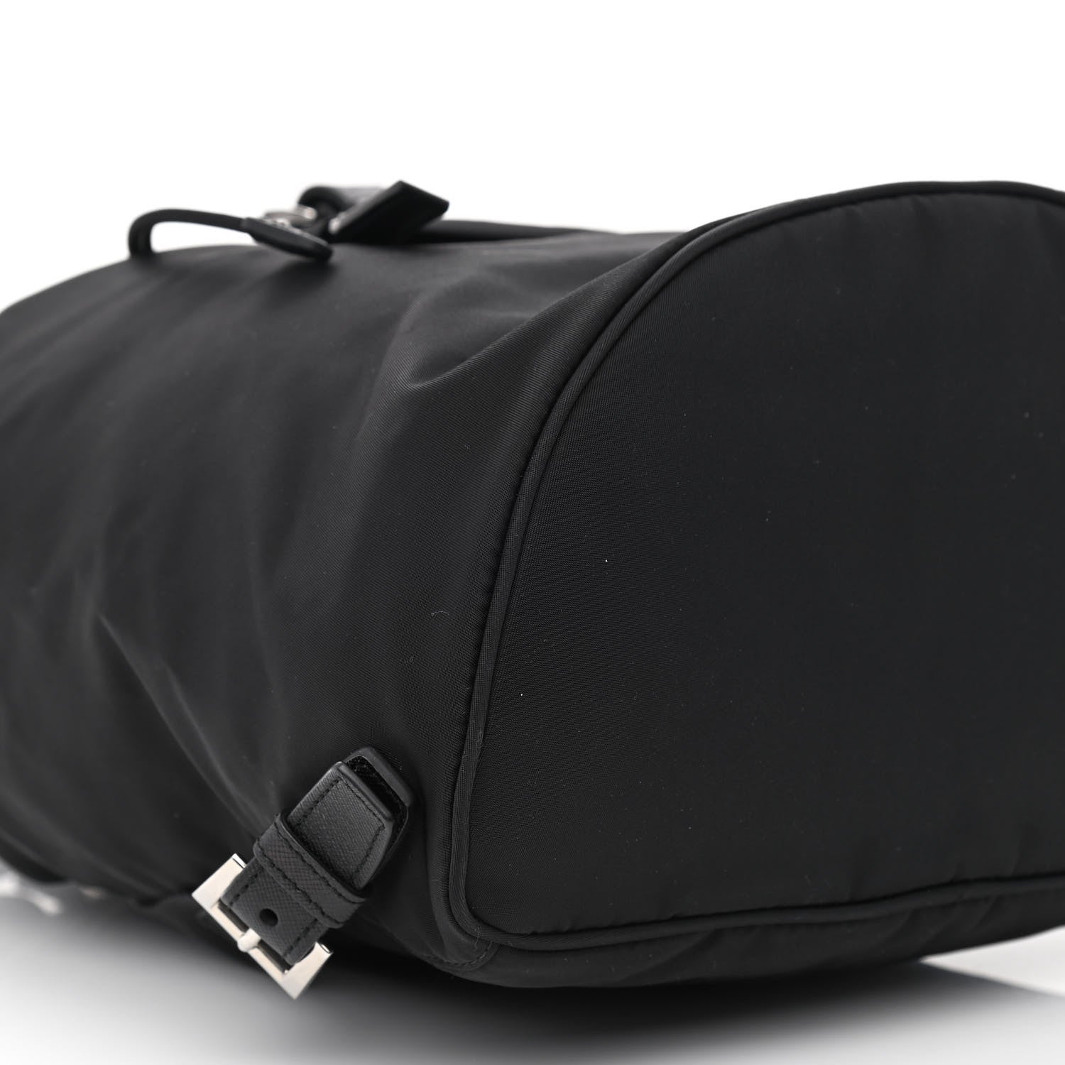 Prada Nylon Vela Saffiano Small Cinch Backpack Black 10 of 12