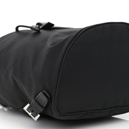 Prada Nylon Vela Saffiano Small Cinch Backpack Black 10 of 12