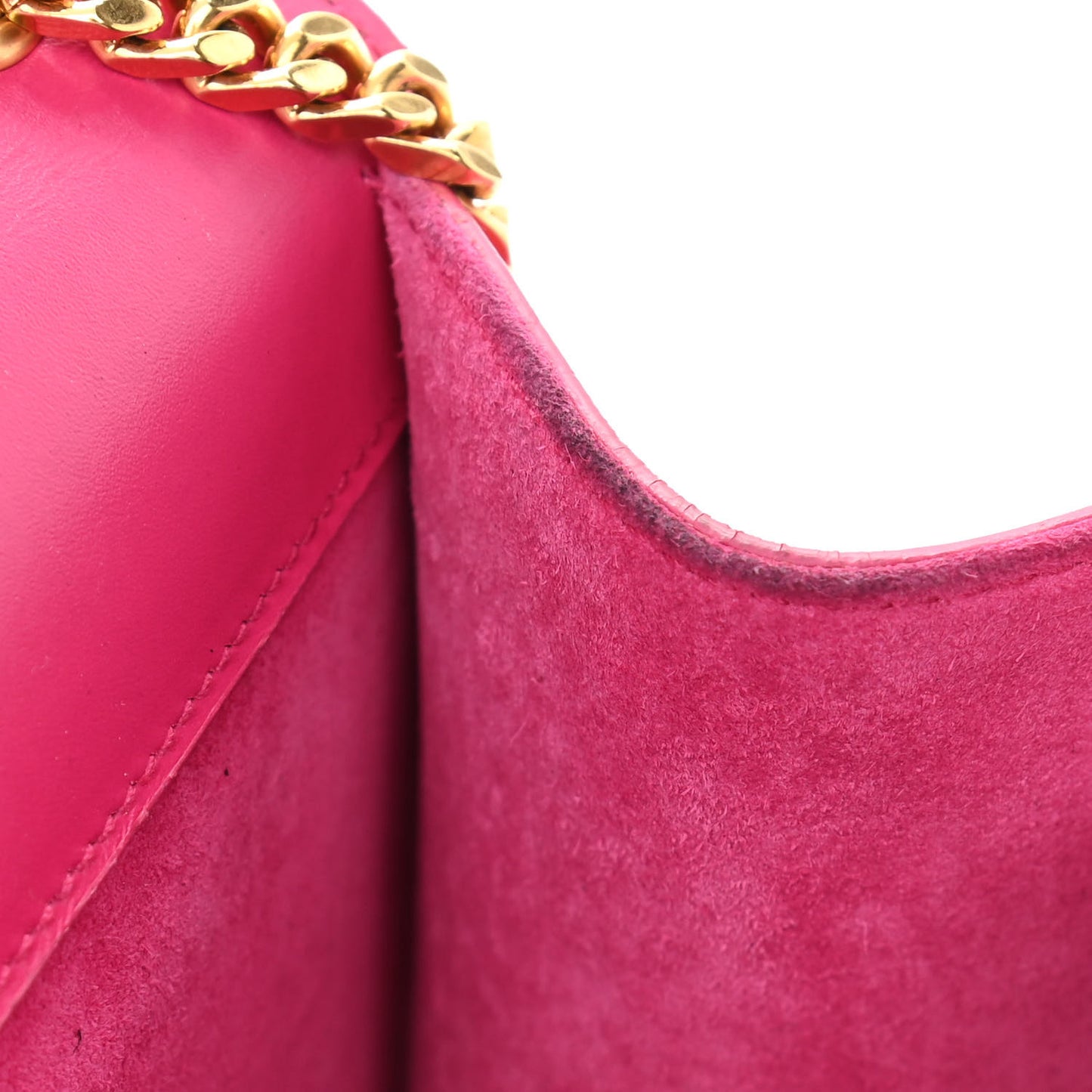 Smooth Calfskin Medium Classic Monogram Kate Tassel Satchel Fuchsia