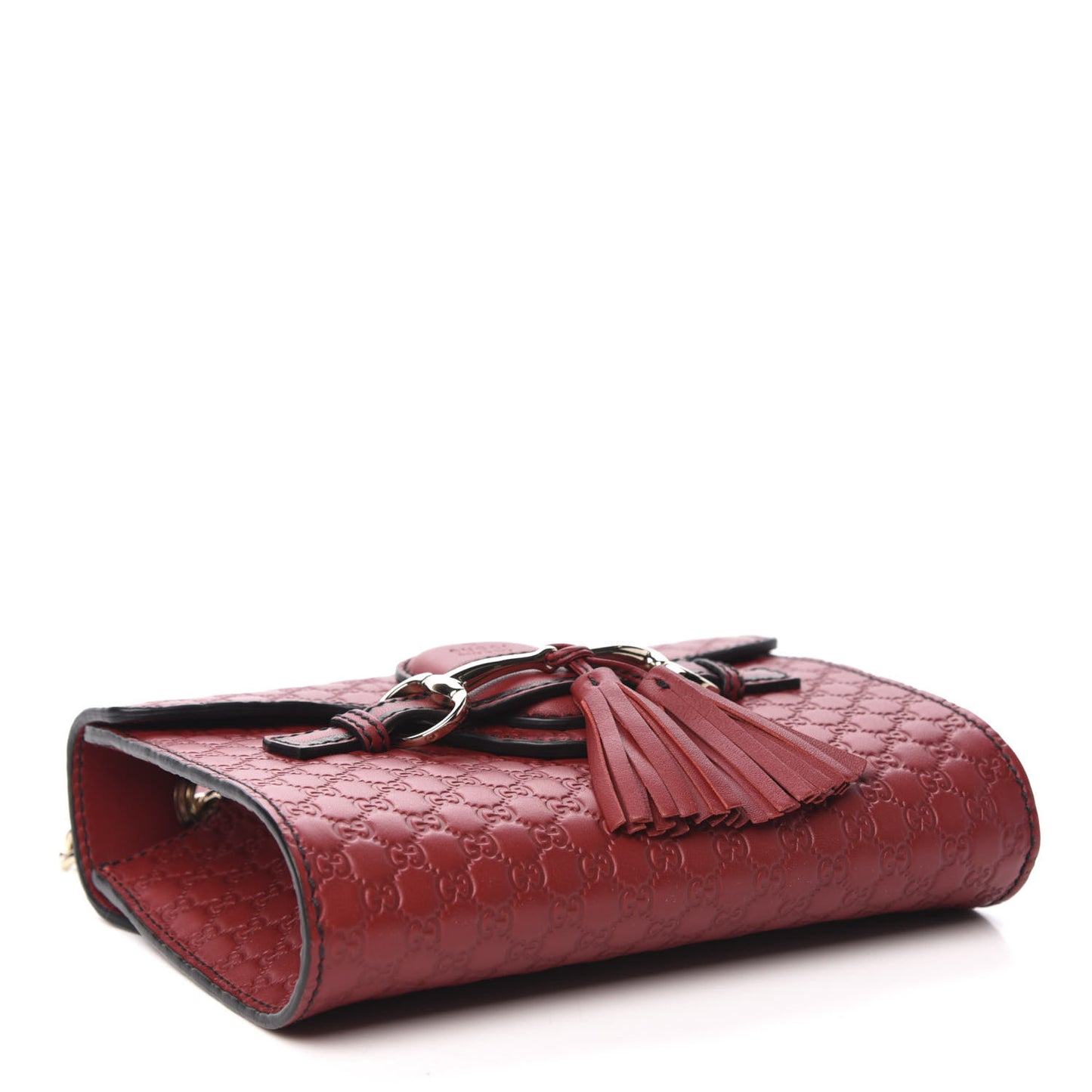 Soft Microguccissima Mini Emily Chain Shoulder Bag Rosso