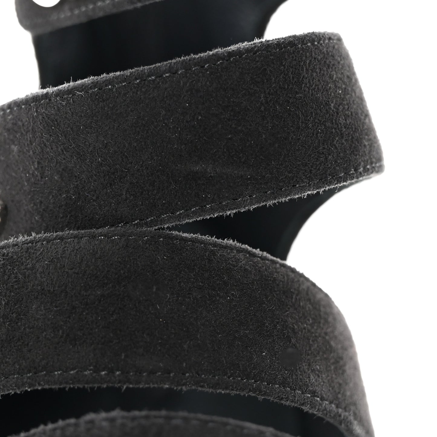 Kid Suede CC Turnlock Sandals 37.5 Black