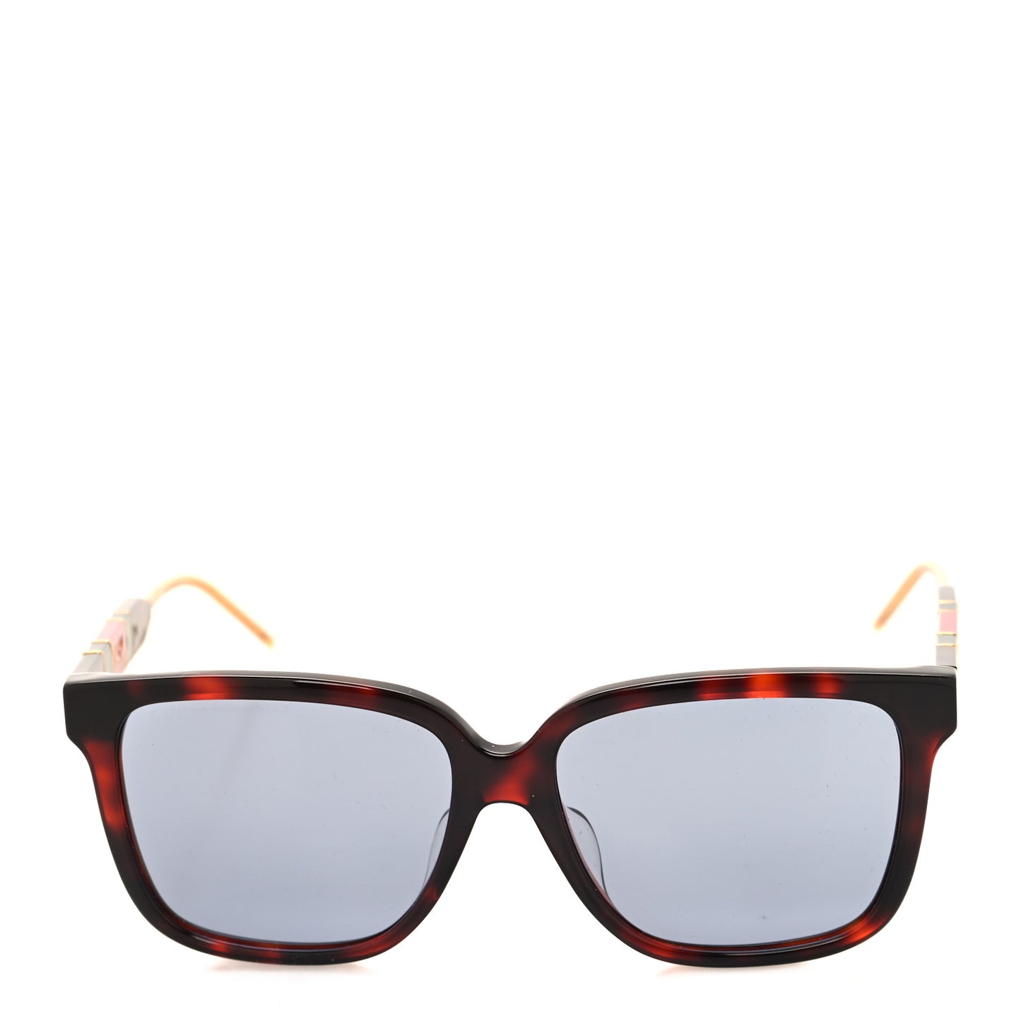 Acetate Square Sunglasses GG0599SA Black Tortoiseshell Pearlescent