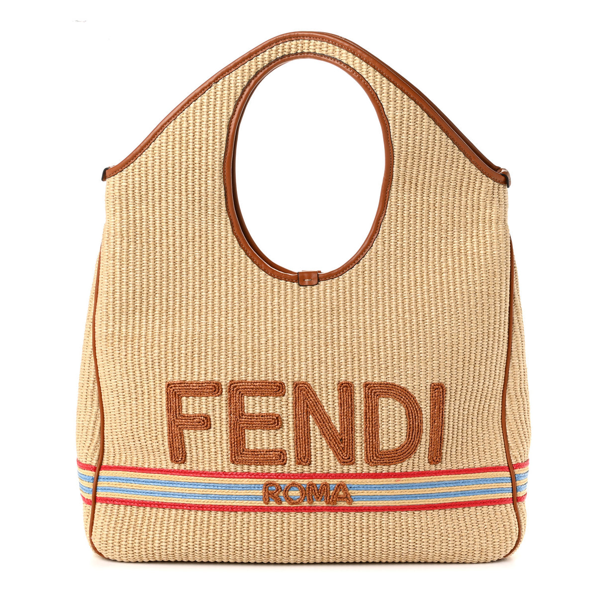 Paglia Chicco Riso Logo Embroidered Hobo Alchemy Brandy
